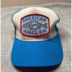 Magellan Blue and White Snapback Hat American Angler Fishing